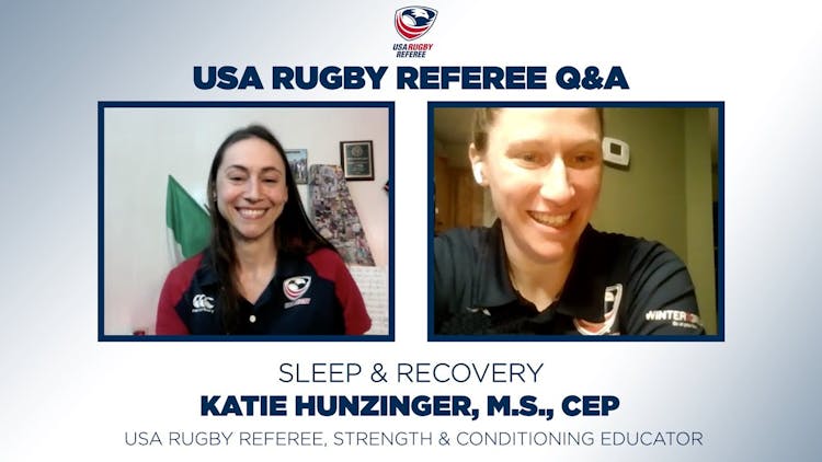 USA Rugby Referee Q&A  Sleep and Recovery